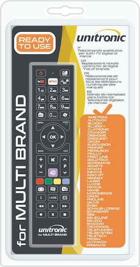 Unitronic Συμβατό Τηλεχειριστήριο Unitronic για Τηλεοράσεις LG
