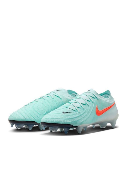 Nike Phantom GX II Elite Football Shoes with Cleats SG-Pro Turquoise