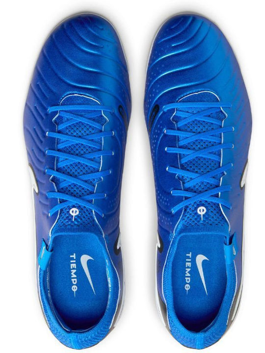 Elite Tiempo Legend 10 Elite Football Shoes with Cleats SG-Pro Blue