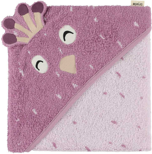 Trixie Baby-Badetuch mit Kapuze Mrs Mrs. Peacock 75x75cm