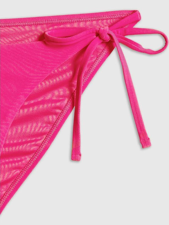 Bikini Slip with Laces Fuchsia