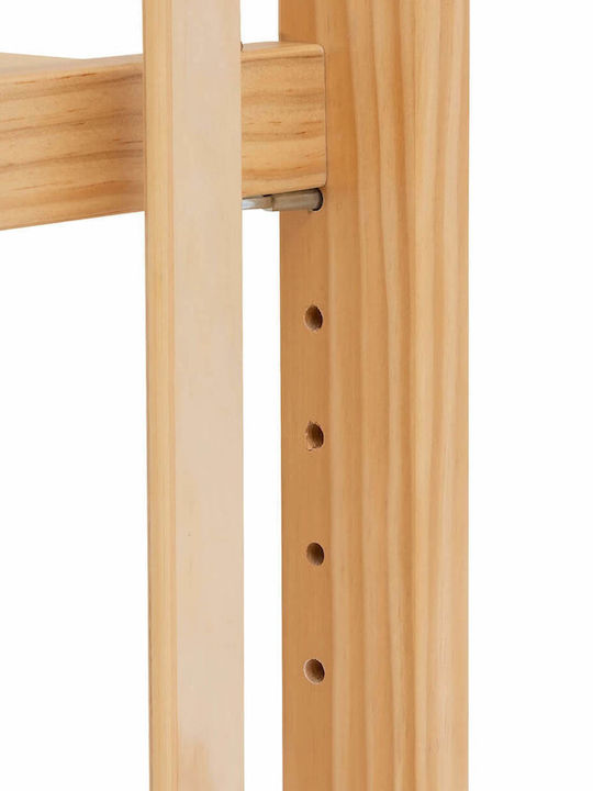 Atmosphera Βρεφική Κούνια Καφέ με Στρώμα 60x120cm