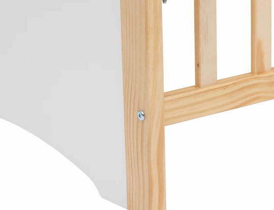 Atmosphera Babybett Braun mit Matratze 60x120cm