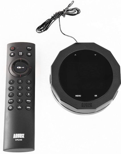 August International DR245 DAB+ mit Bluetooth Schwarz