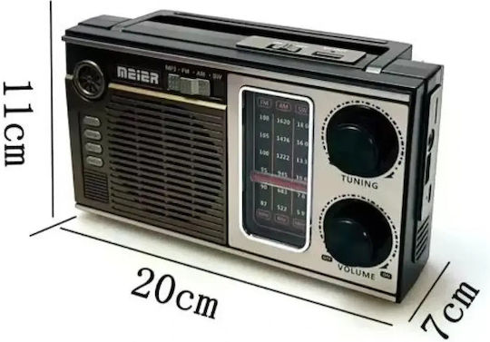 Mk-151BT Solar mit Bluetooth und USB Braun