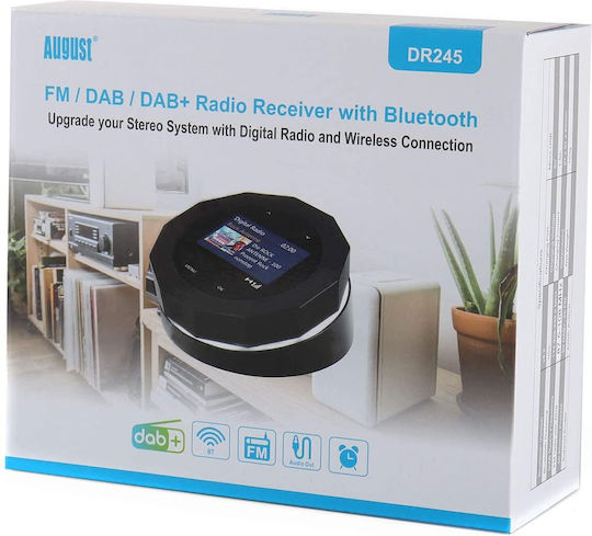 August International DR245 DAB+ mit Bluetooth Schwarz