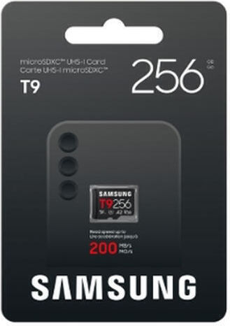 Samsung T9 256GB U3 V30 A2 UHS-I 200MB/s с адаптер