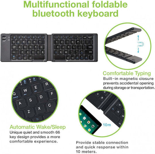 Techly ICTB1208F Wireless Bluetooth Keyboard Only English US
