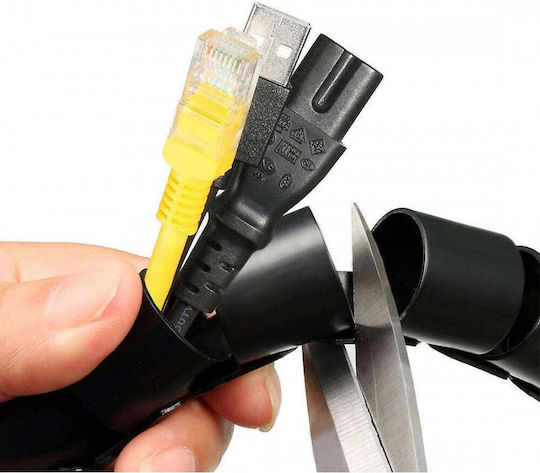 Techly Cable Spiral Tubes 25mm 20m Black 1 Piece