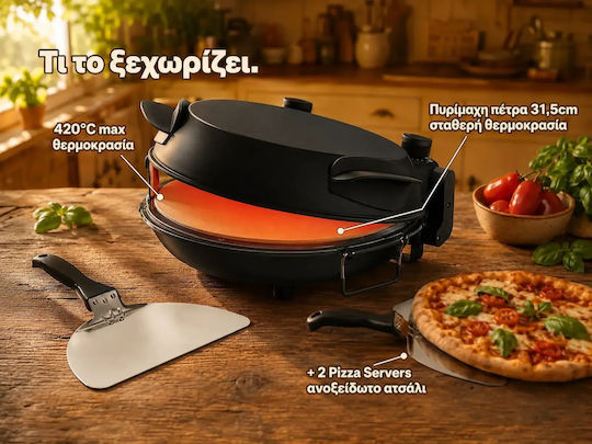 Emerio Pizza Maker 1200W Black
