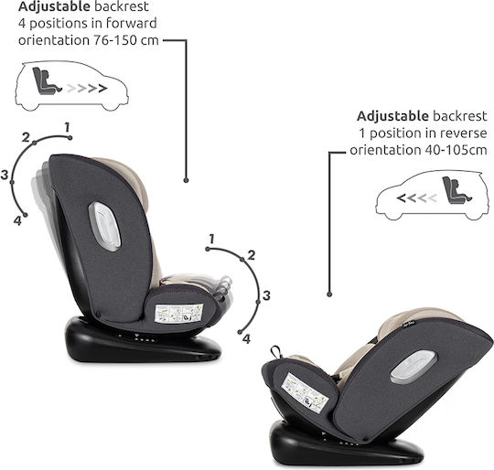Lorelli Sagitta Baby-Autositz Schwarz 0-36 kg