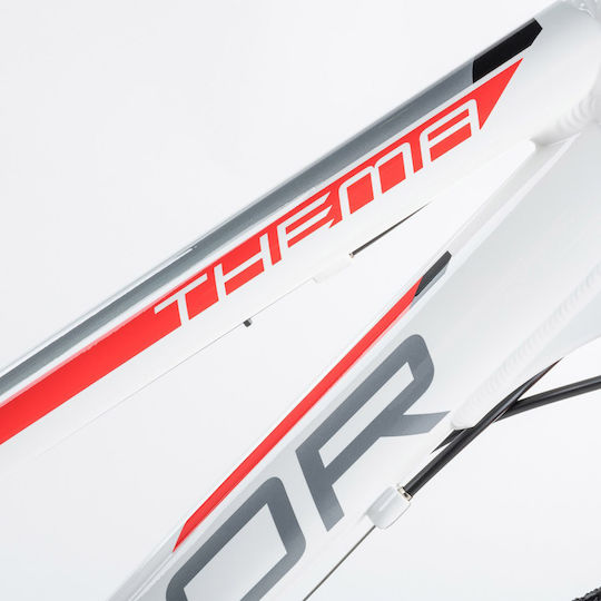 Author 28" 2024 White Trekking Bicycle with Speeds