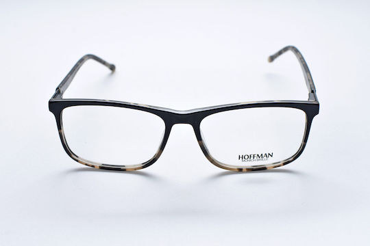 Hoffman 8305 C1 Rame Ochelari Pentru Bărbați Din Corn Dreptunghi Negru