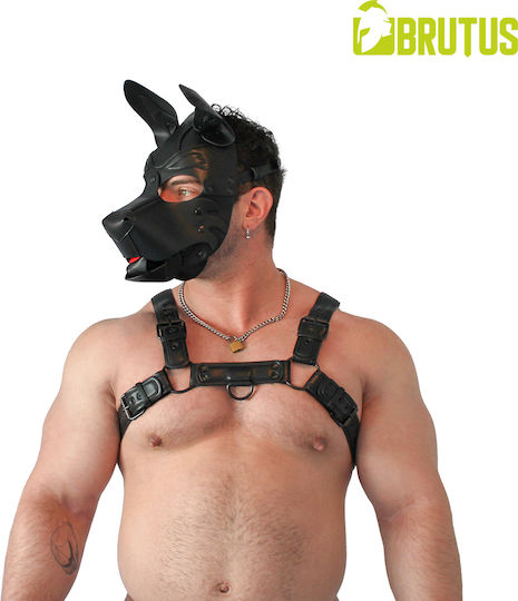 Brutus BDSM Mască în Culoare Neagră