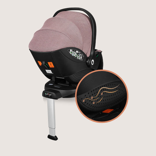 Lionelo Moxie Car Seat i-Size with Isofix Pink Mauve
