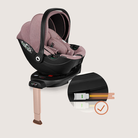 Lionelo Moxie Car Seat i-Size with Isofix Pink Mauve
