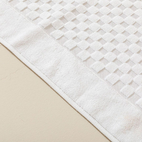 SteweHome Wooden Bath Mat STE-025050-V52088 White 50x70cm