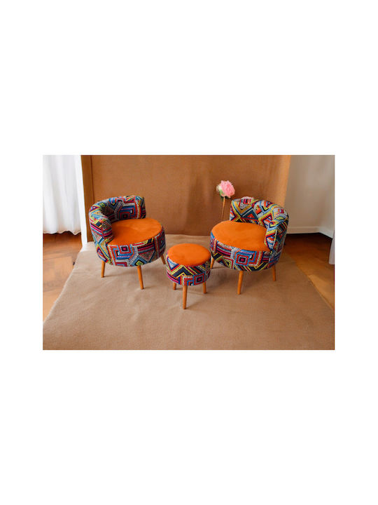 Wohnzimmermöbel-Sets 2 Sessel & Hocker