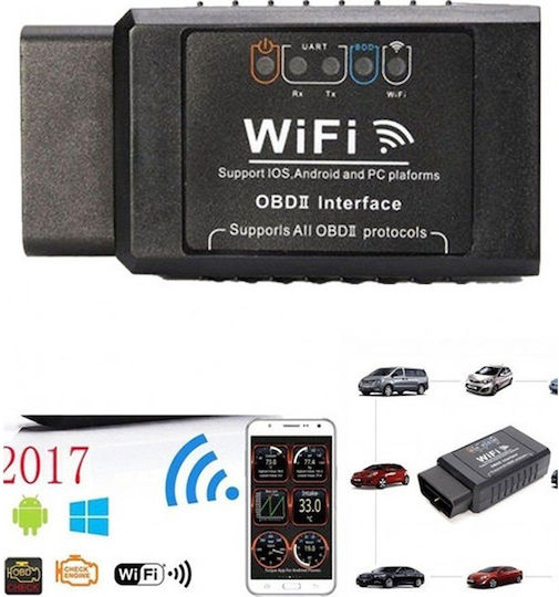 Tester Wireless De Diagnosticare Defecțiuni Auto OBDII WiFi Android iOS