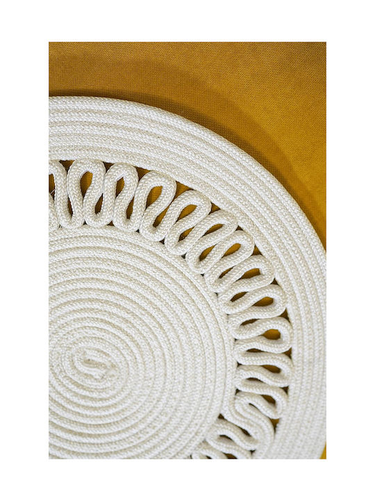 SteweHome Wicker White Placemats 100x35cm