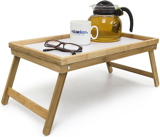Bakaji Bamboo Δίσκος Κρεβατιού 50x30x22cm