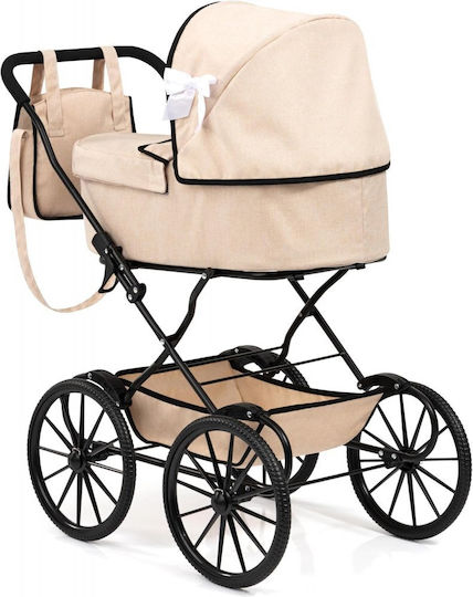 Klassischer Puppen Kinderwagen Beige