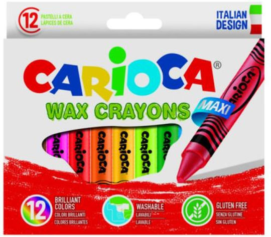 Carioca Σετ Κηρομπογιές με 12 Χρώματα