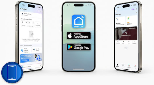Berdsen IP Überwachungskamera Wi-Fi Full HD+ 5MP Wasserdicht mit Zwei-Wege-Kommunikation