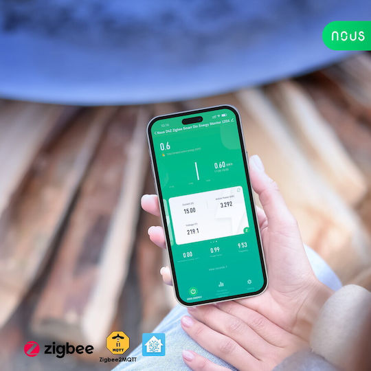 Nous Energy Analyzer for Electric Panel Analog Rail Three-phase Zigbee LAN Google Home Alexa Sonoff Tuya