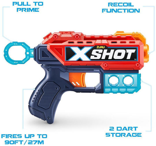 Set 2 X-shot Blasters Excel Kickback 8 Projectiles