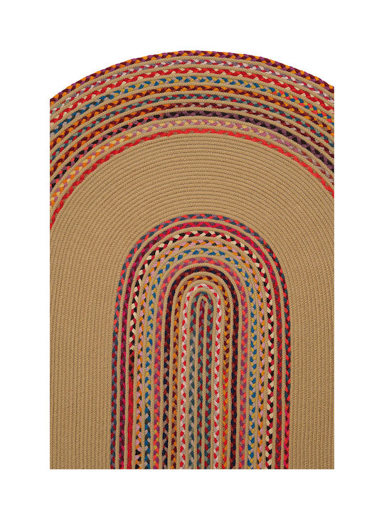 SteweHome Χαλί Καλοκαιρινό Ψάθινο 80x200cm Κοραλί