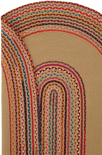 SteweHome Wohnzimmer Teppich Flur Sommer Koralle Korbweide 80x300cm