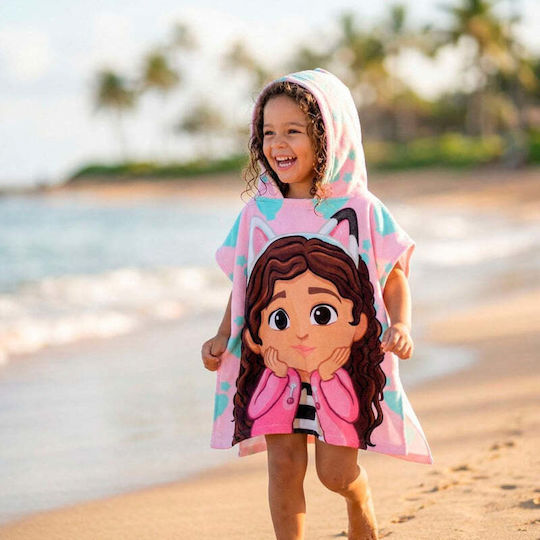 Gabbys Dollhouse Microfibre Poncho Beach Towel