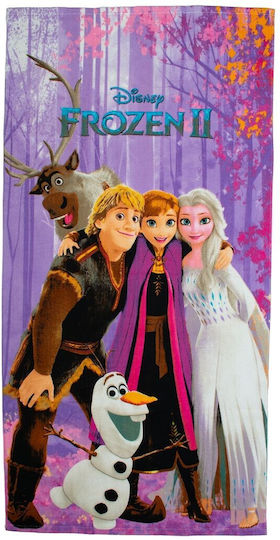 Quick Dry Beach Towel Disney Home Frozen 707 70x140 Purple 100% Microfiber