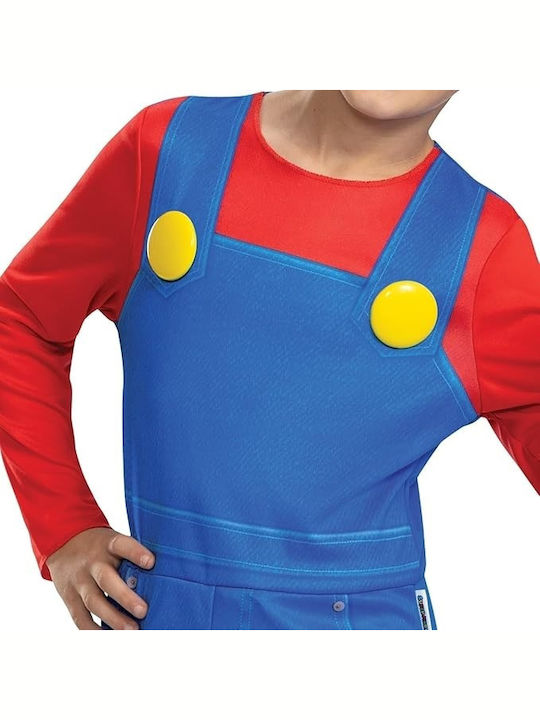 Costum de Carnaval pentru Copii Super Mario MARIO CLASIC ELEVAT