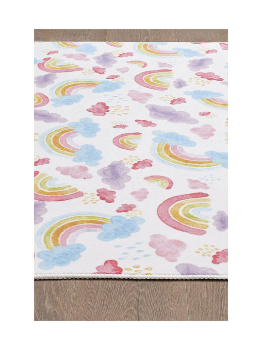 SteweHome Non-Slip Rectangular Summer Wicker Beige Rug 100x150cm