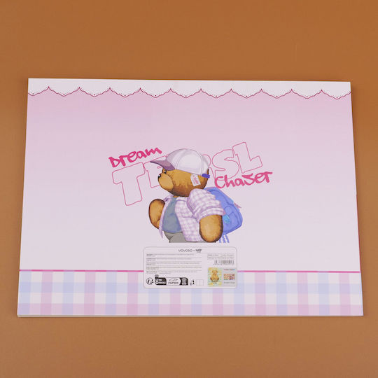 Teddy Island Series Painting Pad A4 – Purple Blank Inner Pages 28 Sheets