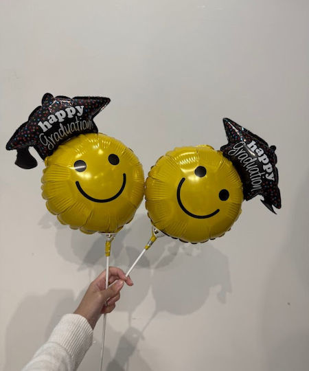 Mini Shape Luftballon Smiley Glückwunsch Abschluss