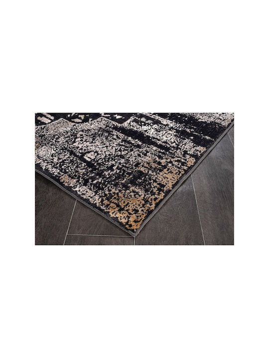 SteweHome Χαλί Διάδρομος Μαύρο 80x400cm