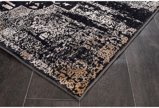 SteweHome Χαλί Διάδρομος Μαύρο 80x400cm