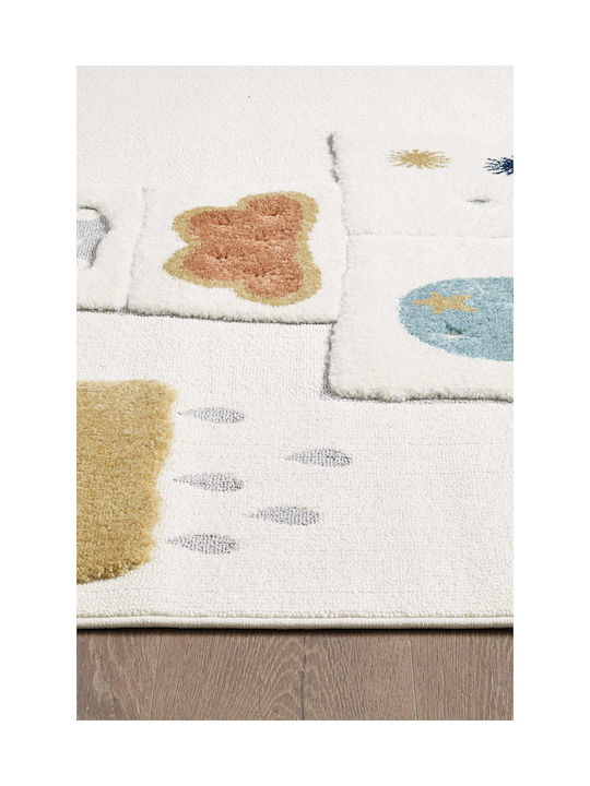 SteweHome Kids Cotton Yellow Rug 100x150cm