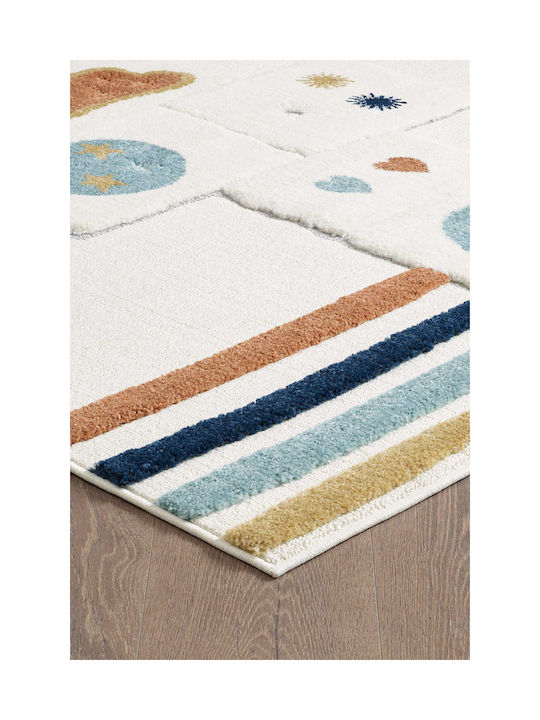 SteweHome Kids Cotton Yellow Rug 100x150cm