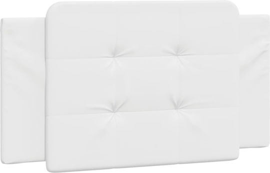 vidaXL Cushion for Headboard with Leather White 100x48cm