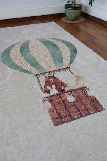 SteweHome Παιδικό Χαλί Μαύρο 120x180cm Πάχους 60mm