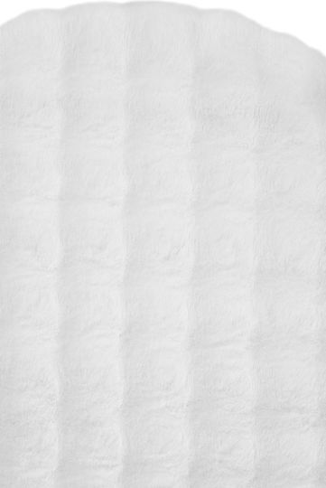 SteweHome Non-Slip Round White Rug Φ100cm