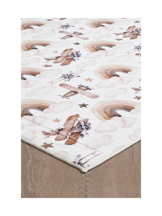 SteweHome Kids Rug Brown 80x250cm Thickness 60mm