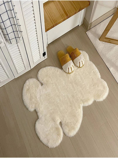 SteweHome Παιδικό Χαλί Μπεζ Στρογγυλό με Διάμετρο 120cm Πάχους 60mm