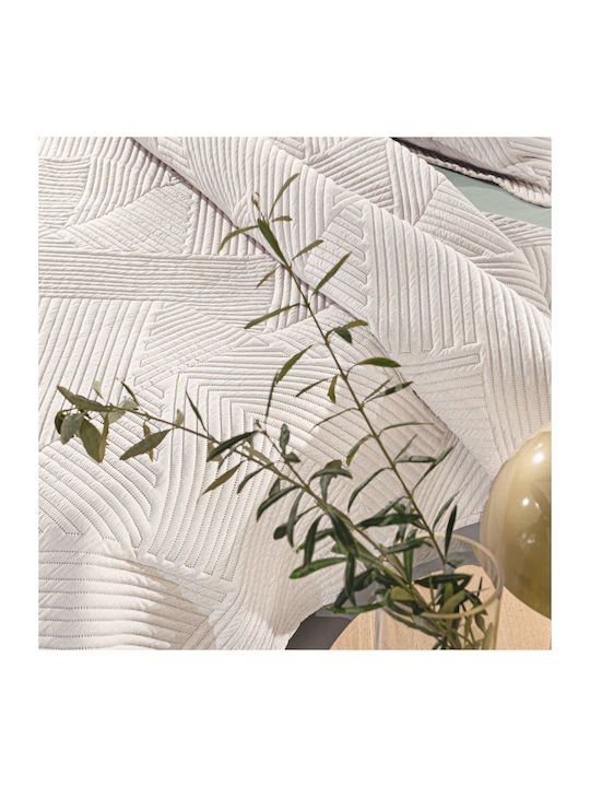 Guy Laroche Ziana Κουβερλί Ημίδιπλο Microfiber Natural 180x240cm
