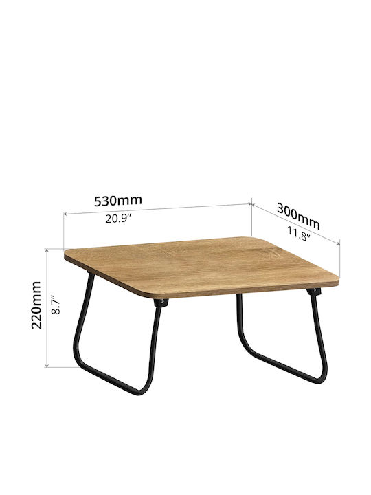 Ξύλινος Δίσκος Κρεβατιού 52.5x30x21.5cm