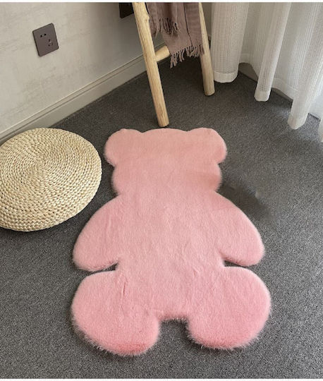 SteweHome Kids Rug Pink By Meter Width 60cm Thickness 60mm
